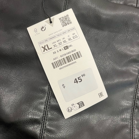 ZARA faux leather halter top - Picture 12 of 14